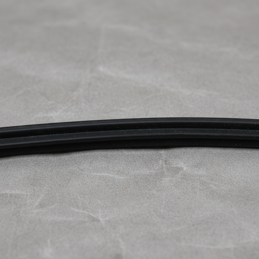 Close-up of Mopar OEM Front Driver Side Door Mounted Weatherstrip for 2019-26 Ram 1500