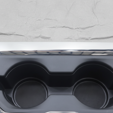 Ford Super Duty OEM Center Console Rear Cup Holder Insert - Top Detail