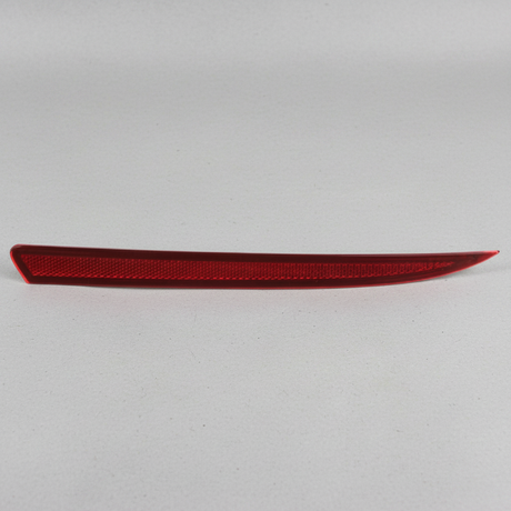 Driver Side Rear Red Reflector - Clean Grey Kraft Paper Background