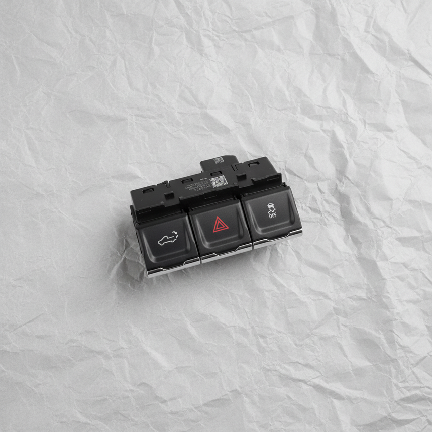 2022-2023 Silverado Sierra 2500 3500 HD OEM Hazard Tailgate Switch - Full View