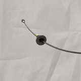 Top macro crop - light grey kraft paper background