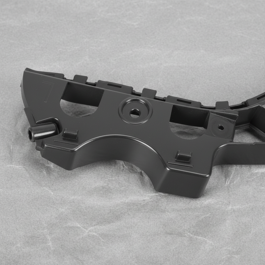 2013-2017 Volkswagen CC Driver Front Bumper Bracket Mount OEM - Bottom Detail Angle 2
