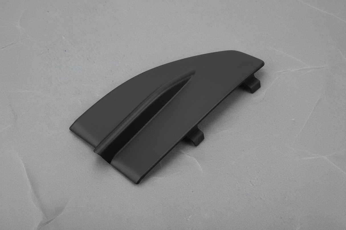 2018-2021 Mazda6 OEM Genuine Driver Side Cap Mirror Cover Trim - rotated 30 degrees on gray kraft paper