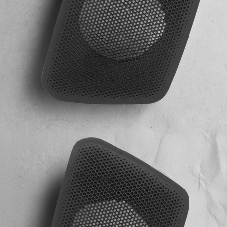 2020-2024 Ford Explorer Front Passenger Side Door Upper Speaker Cover Grille OEM - Bottom Detail