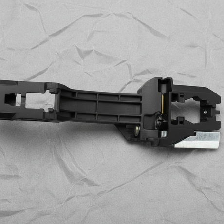 2017-2023 Nissan Qashqai Rogue Sport Passenger Exterior Door Handle Base OEM - Middle Detail Angle 2