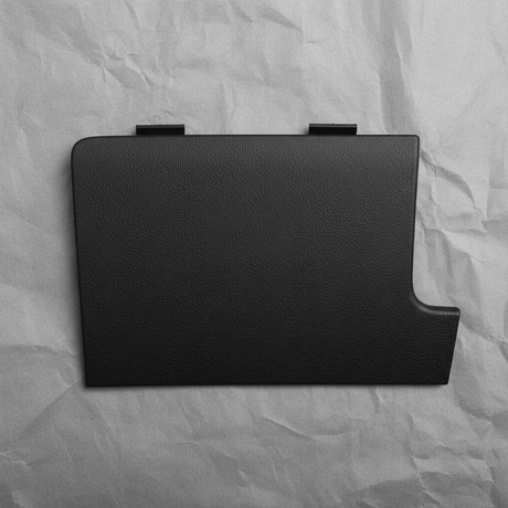 Close-up of Volkswagen OEM Jetta Lower Cover Trim Panel Black