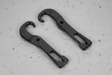 2019-2024 Nissan Titan Front Bumper Tow Hooks Kit Black 2-Piece OEM