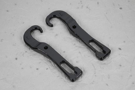 2019-2024 Nissan Titan Front Bumper Tow Hooks Kit Black 2-Piece OEM