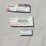 2020-2025 Toyota Corolla 	 Sedan, us built. Passenger Side Front Door Weather Strip OEM