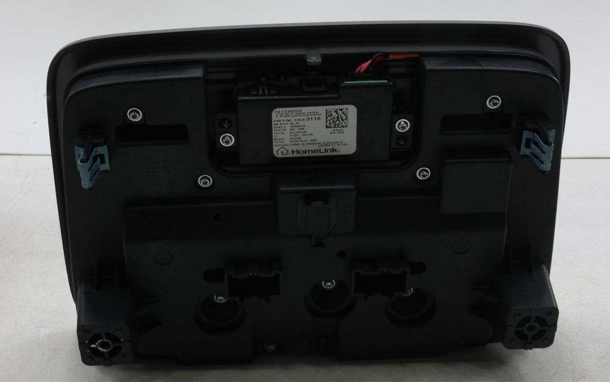 2019-2023 Silverado Sierra Overhead Console Gray With Garage Opener OEM