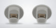 Set of 2 Volkswagen sun visor holders in gray