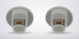 Set of 2 Volkswagen sun visor holders in gray