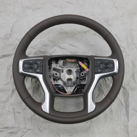 2021-2024 Suburban Tahoe OEM Heated Leather Wheel Dark Atmosphere