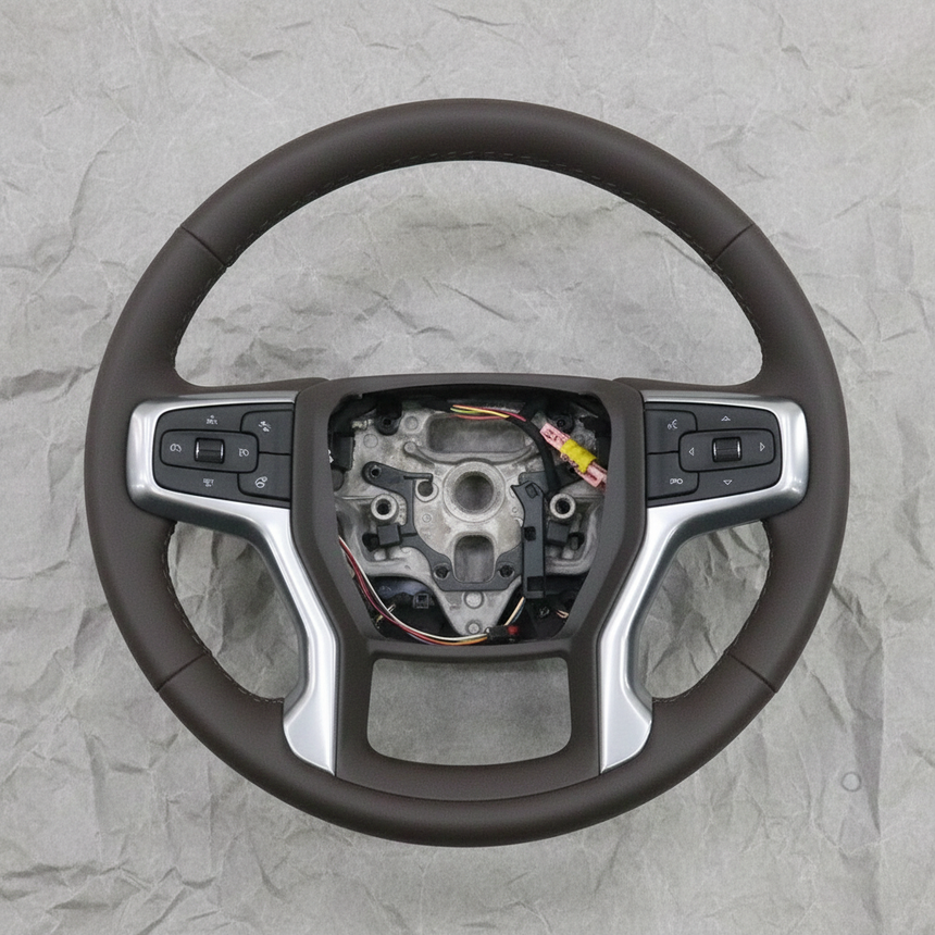 2021-2024 Suburban Tahoe OEM Heated Leather Wheel Dark Atmosphere