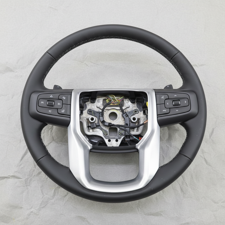2022-2025 Sierra 1500 OEM Black Steering Wheel SLE SLT Elevation