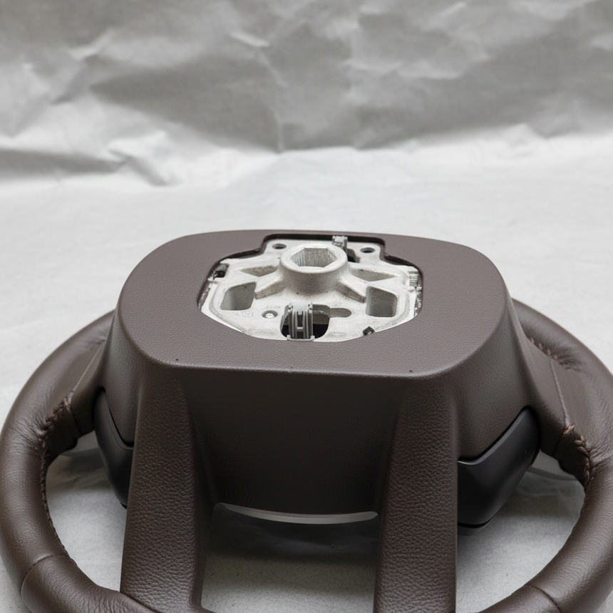 2018-2020 Ford F-150 King Ranch Steering Wheel For Adaptive Cruise Equipped Java / Tan Genuine OEM