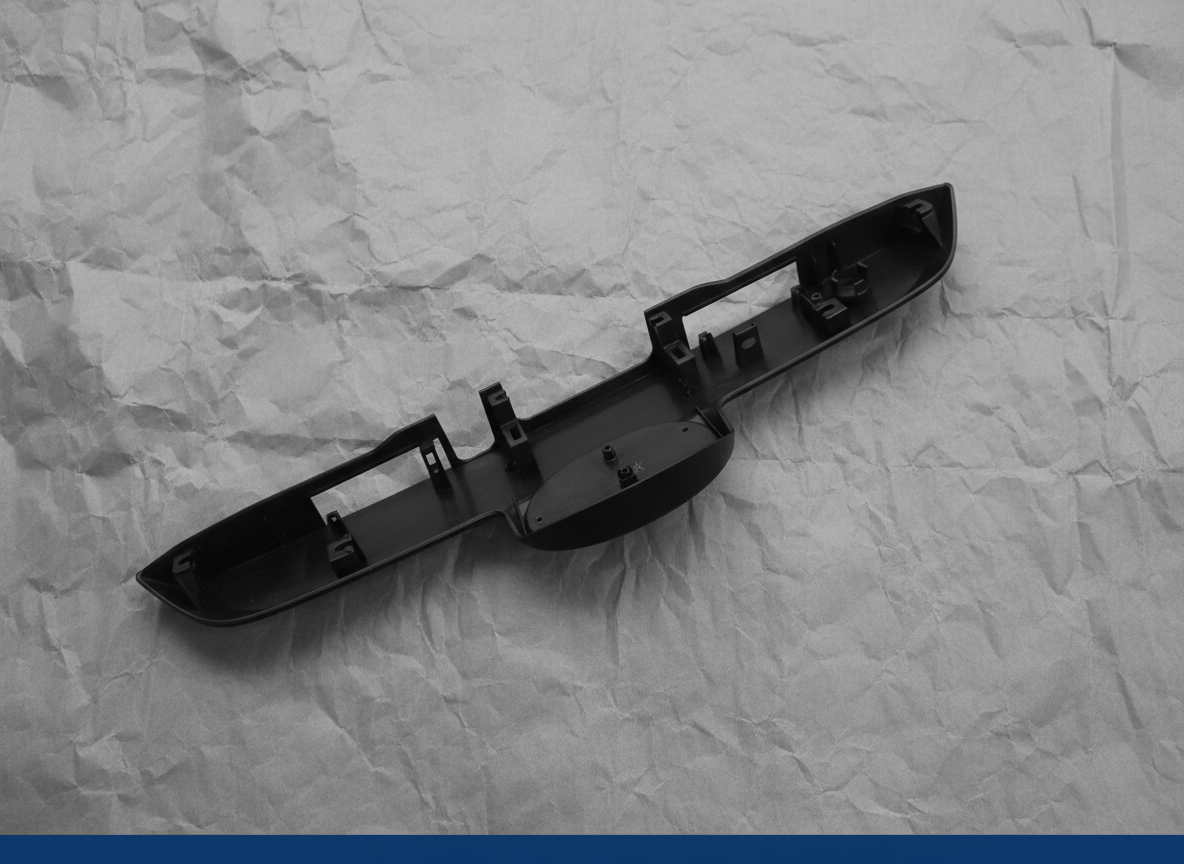 76811-35220 Toyota 4Runner Rear Liftgate Garnish Trim w/ Camera Hole Black W/o Smart W/o Painted