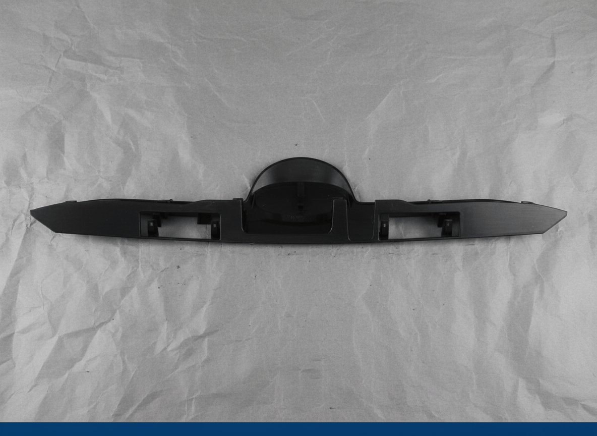 76811-35220 Toyota 4Runner Rear Liftgate Garnish Trim w/ Camera Hole Black W/o Smart W/o Painted