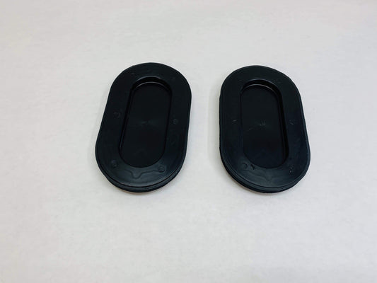 QTY(2)-4L3Z-99277B76-AA-B10 1999-2020 Ford F-150 (2) Truck Bed Oval Drain Plug Covers - For Front Wall Of Bed