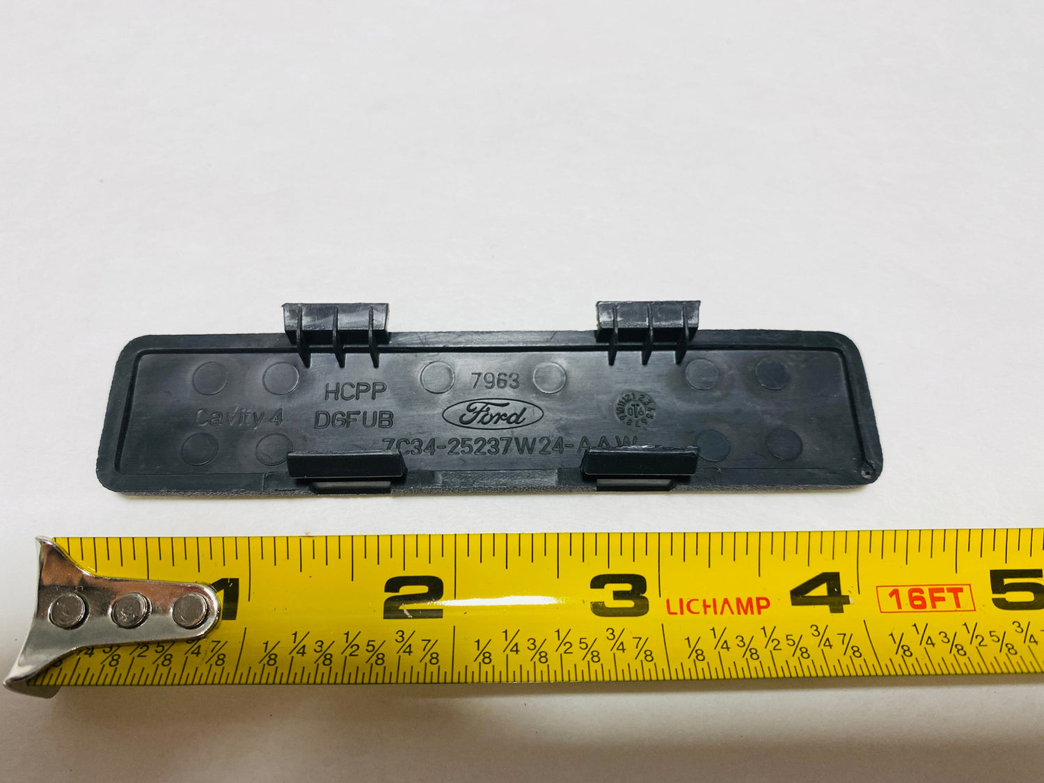 CL-7C3Z-25237W24-CA-H19 2008-2015 Ford F-250 F-350 Door Trim Panel Access Cover - Charcoal Color Genuine New