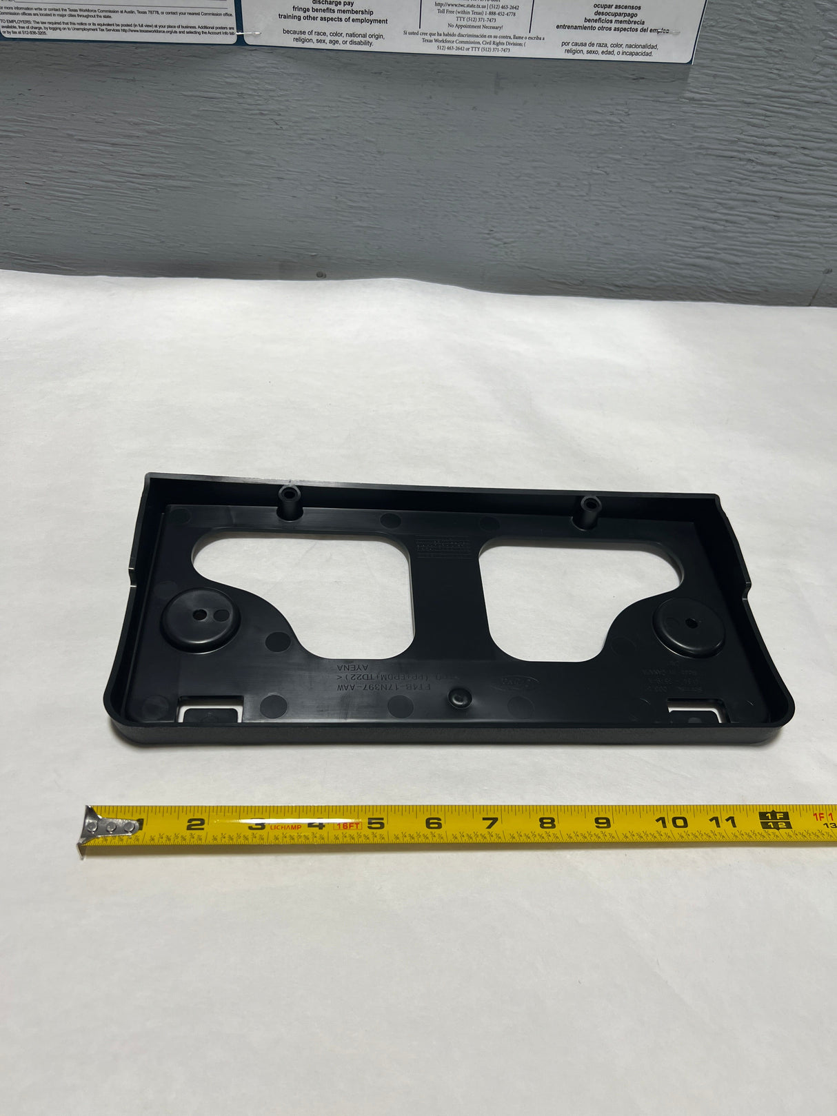 CL-FT4Z-17A385-AA-C23 2015-2018 Ford Edge Front License Plate Bracket Genuine New - No Hardware