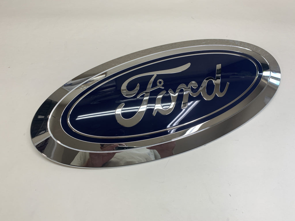 HC3Z-8213-B 2017-2019 Ford F-250 F-350 Grille Blue Oval Emblem Only For Trucks Without Camera - New Genuine Ford Part