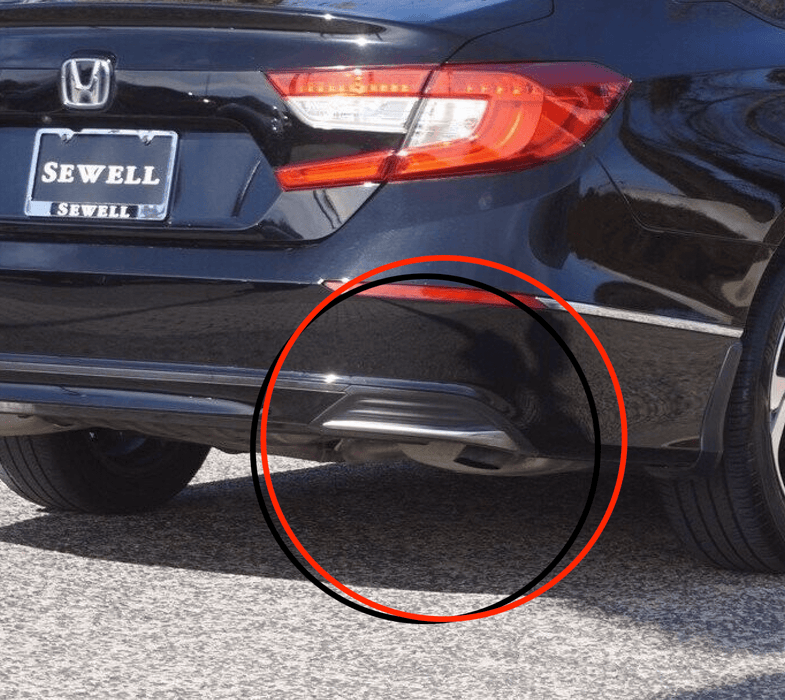 Cubierta embellecedora de esquina para parachoques trasero del lado del conductor Honda Accord EX 2018-2021